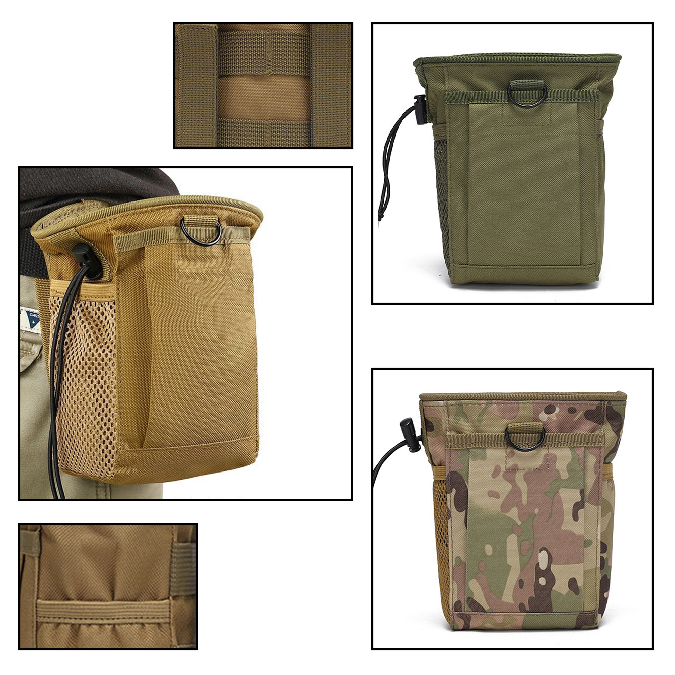 Outdoor Hunting Belt - 3-5L 위장 MOLLE 가방 재활용 가능한