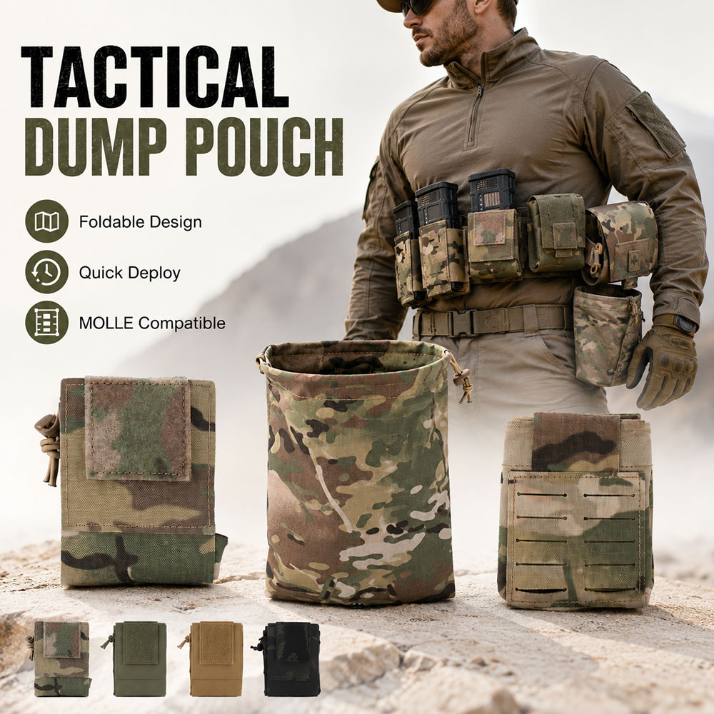 Outdoor Hunting Gear Storage - 전술 MOLLE 덤프 파우치 접이식 탄창