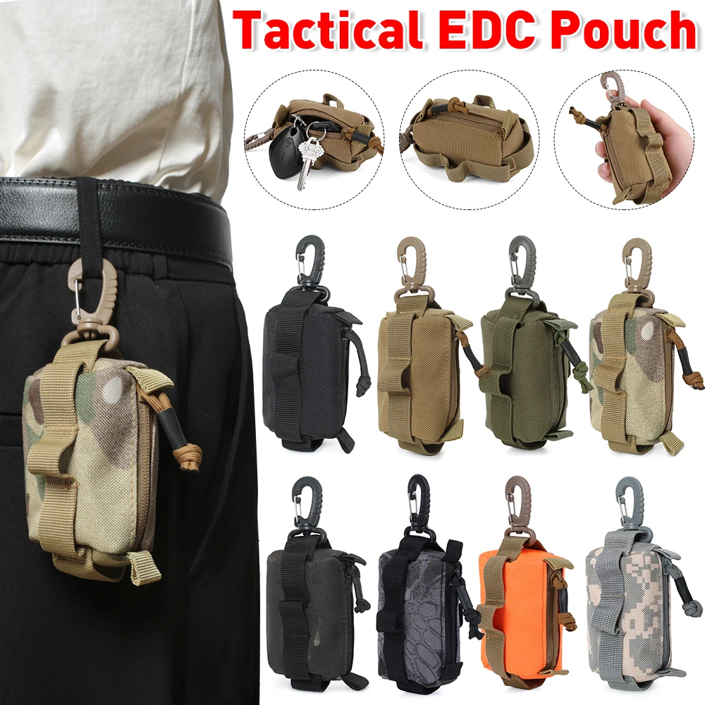 Hunting Outdoors Card - 남녀공용 전술 EDC 파우치, 지퍼 키