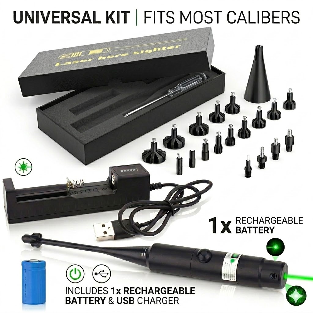 Laser Boresighter Kit - 레이저 보어 사이트 키트. 177, .22~12GA