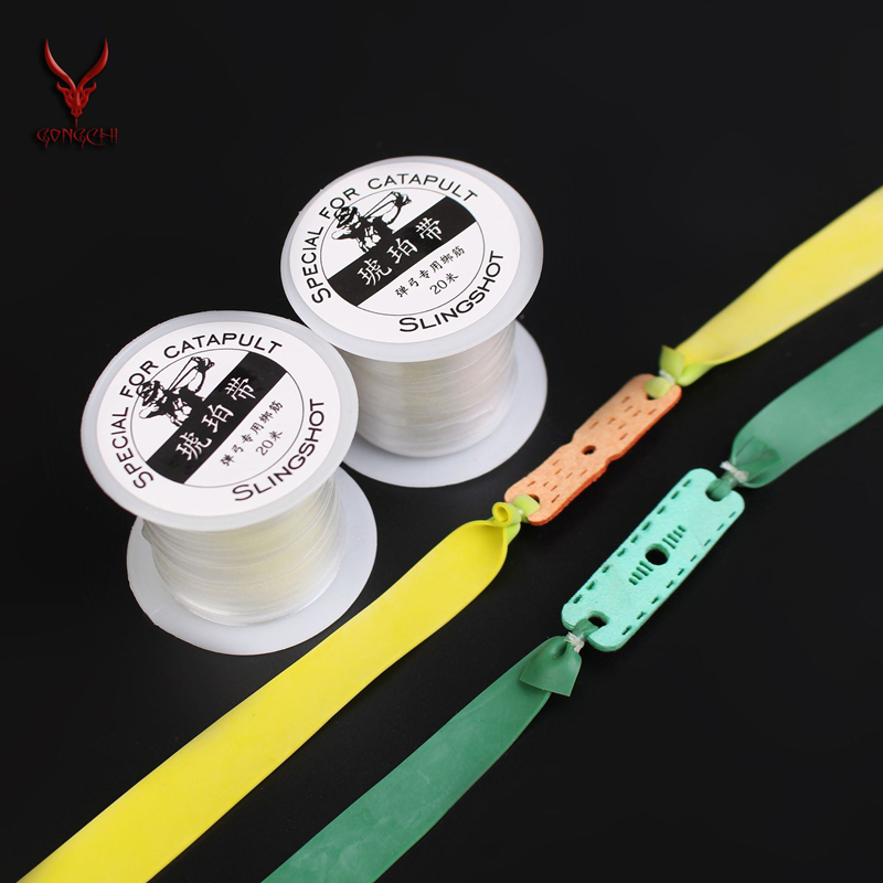 Hunting Outdoors Card - 앰버 벨트 묶여 Tendon Slingshot 라운드