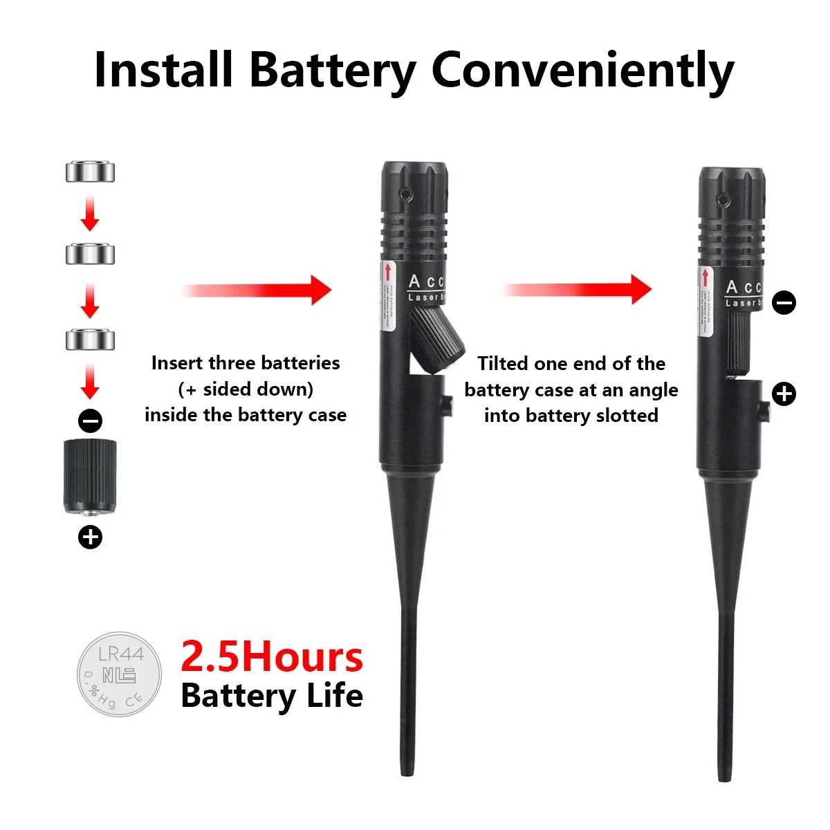 .177 .22 22LR .64 .78 12GA 구경용 - Laser Boresighter Kit 리뷰 및 가격
