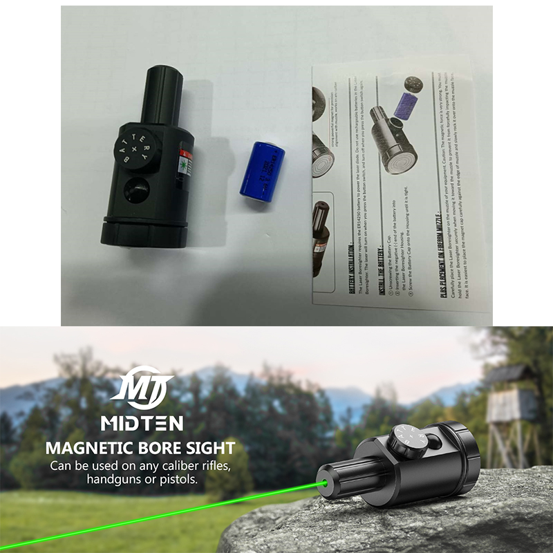 다양한 구경용 미드텐 마그네틱 보어 사이트 그린 레이저 - Laser Boresighter Kit 리뷰 및 가격