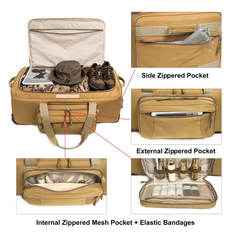 미국 현지 재고 대용량 전술 여행 가방 헤비 카모 야외 - Outdoor Hunting Gear Storage 리뷰 및 가격