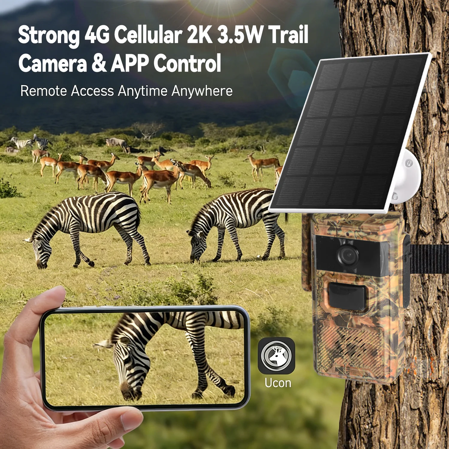 EU 4G LTE 셀룰러 심 카드 2K 배터리 태양광  - Hunting Outdoors Card 리뷰 및 가격