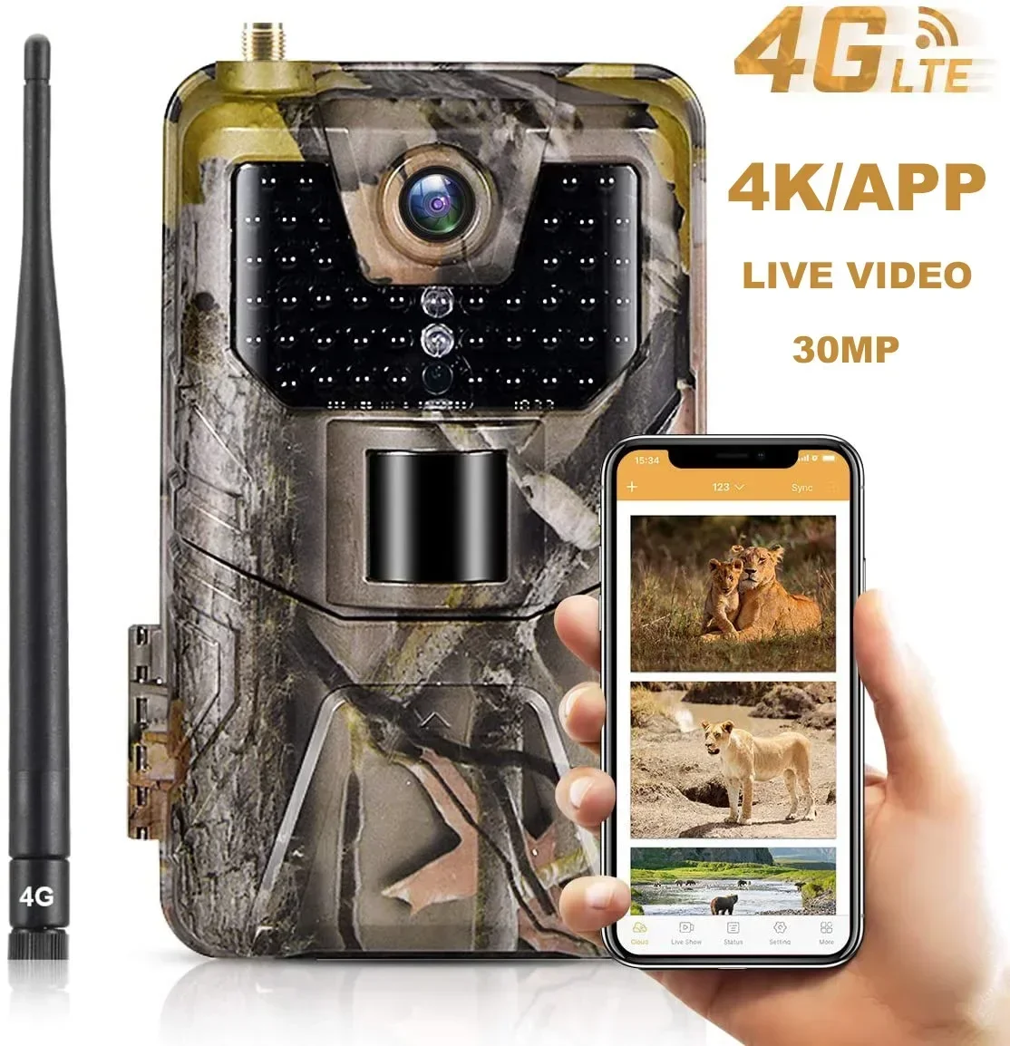 HC-900Pro 36MP 사진 4K 비디오 4G 야외 - Outdoor Hunting Camera Wireless 리뷰 및 가격