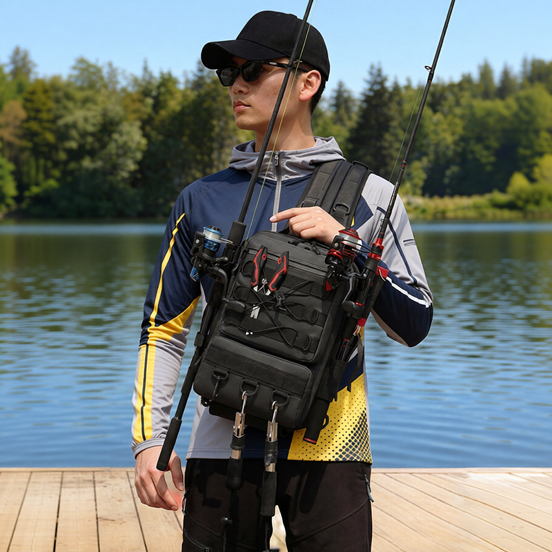 낚시 장비 배낭 보관 가방 남성용 야외 어깨 낚시 루어 - Outdoor Hunting Gear Storage 리뷰 및 가격
