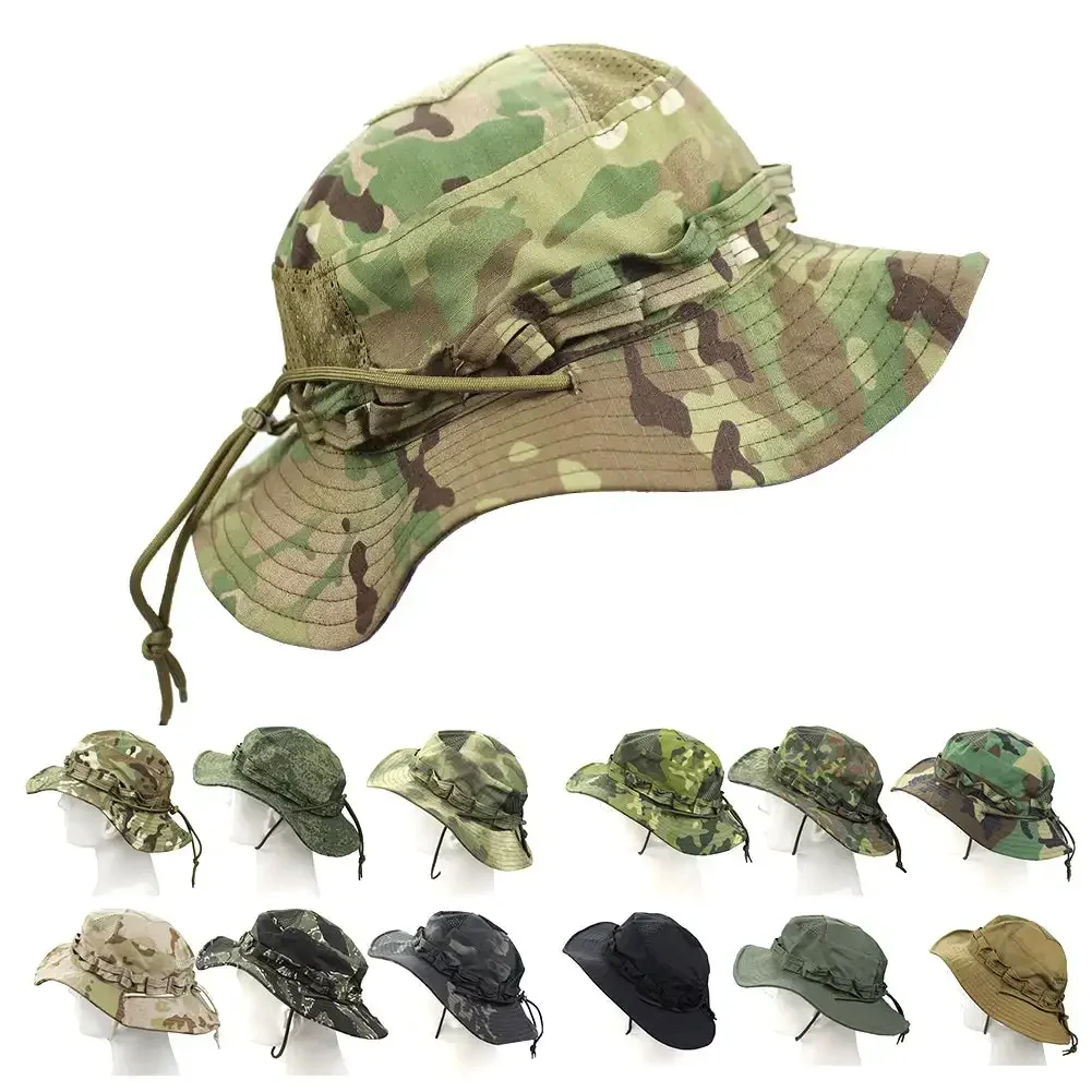 2.0 전술 부니 모자, 메쉬 카모 컴뱃 캡, 멀티캠  - Hunting Outdoor Hats 리뷰 및 가격