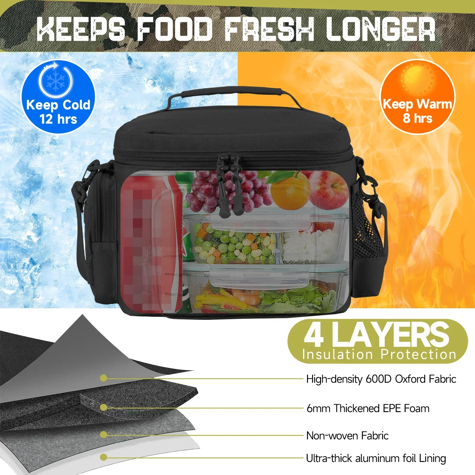 13L 전술 열 쿨러 가방 피크닉 쿨러 상자 캠핑 점심 - Outdoor Hunting Gear Storage 리뷰 및 가격