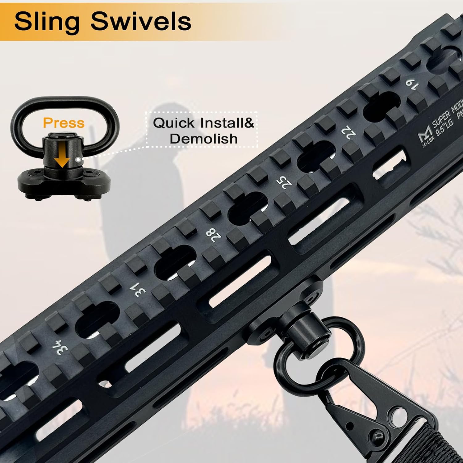 2포인트 QD 라이플 슬링 (길이 조절 가능) 멀티 미 - Rifle Sling Swivel 리뷰 및 가격