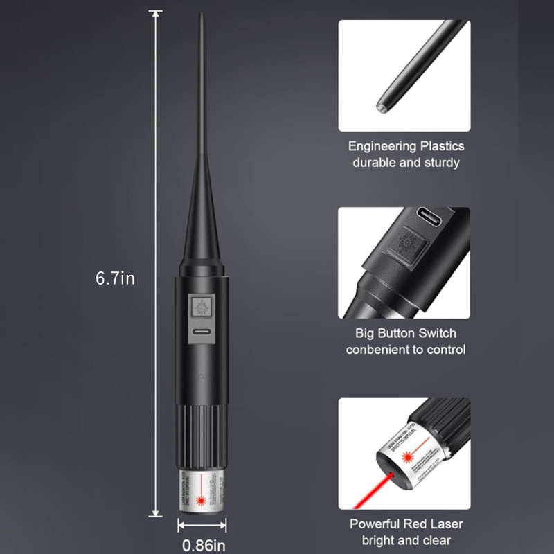 충전식 레이저 보어 사이트 키트 .17 .177 .22 - Laser Boresighter Kit 리뷰 및 가격